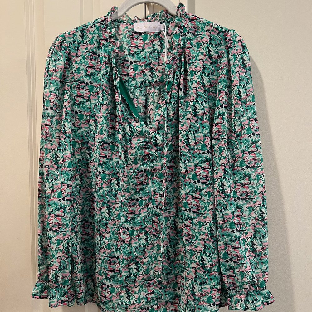 Floral Print Blouse Size Large